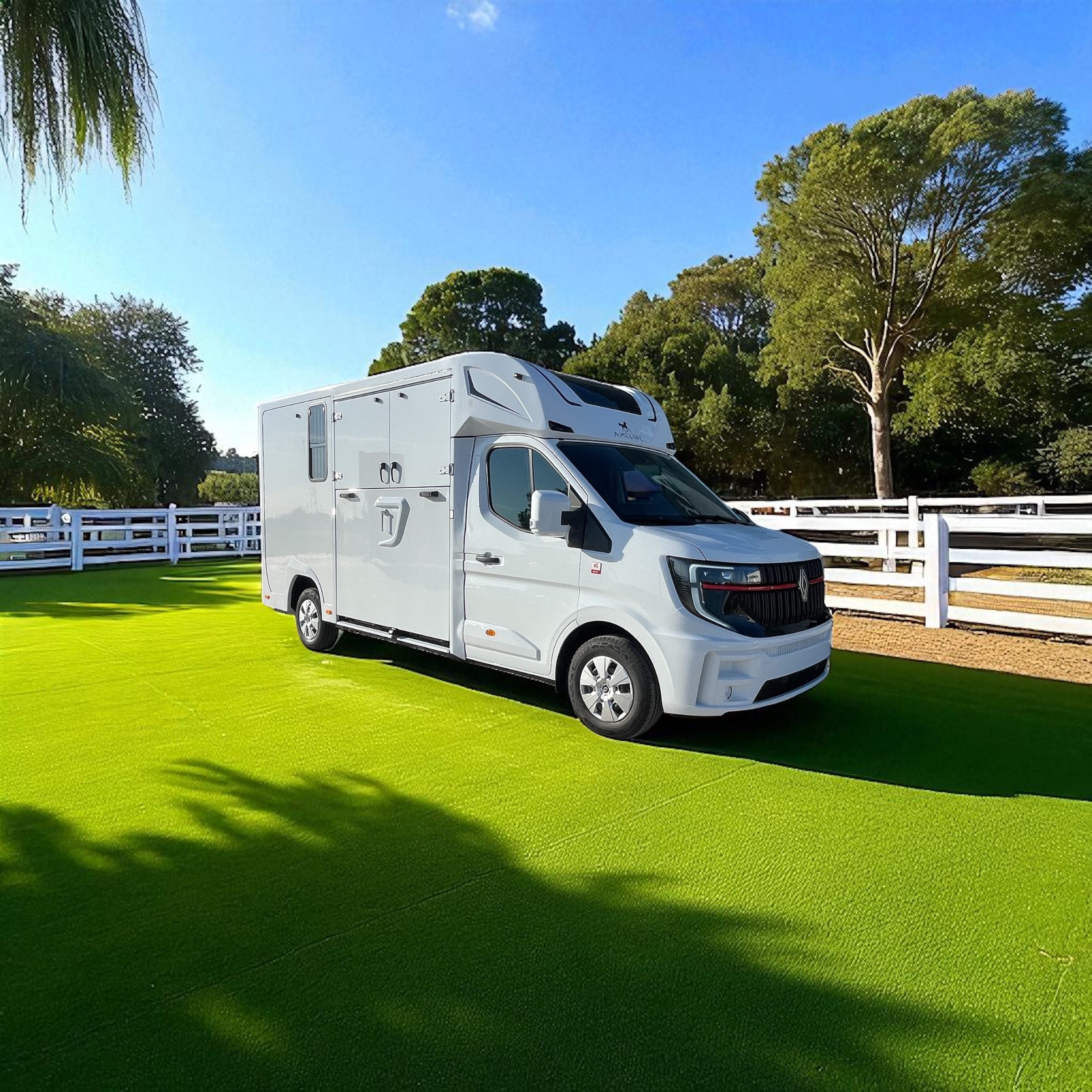 Furgoneta para caballos 3 plazas Renault Master con carnet B - Furgoneta para caballos en venta